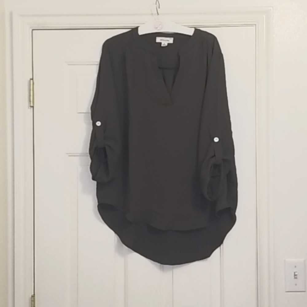 Zenana charcoal gray top